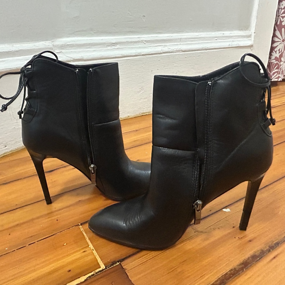 French connection leather ankle boots
